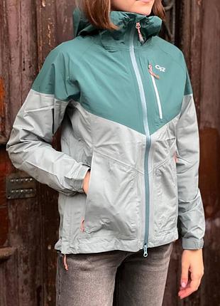 Жіноча куртка outdoor research aspire трекінгова водовідштовхуюча мембрана gore-tex вітрозахисна