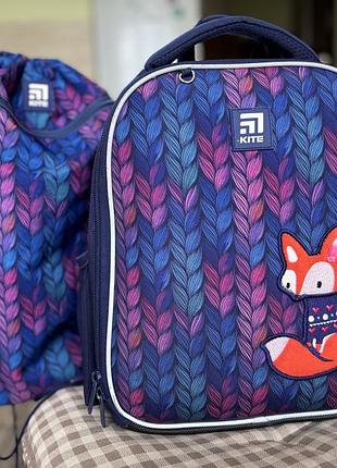 Рюкзак портфель ортопедичний для дівчинки молодшого шкільного віку kite