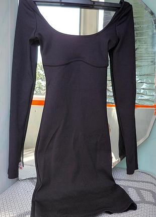 Мини-платье в рубчик от bershka p.xxs-xs