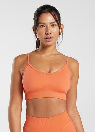 Gymshark sweat seamless   женский спортивный топ-бра для тренировок