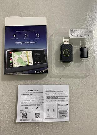 Беспроводной адаптер carplay / android auto q1m (wireless adapter) new