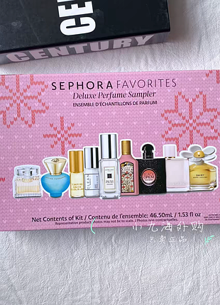 Sephora, лимитированный набор оригинальных духов ассорти gucci, jo malone, ysl