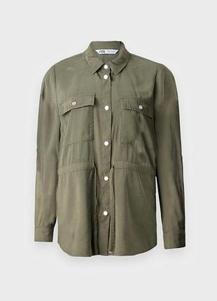 1+1=3! подовжена сорочка куртка з затяжками zara