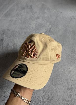 Кепка new era flower бежева, кежуал