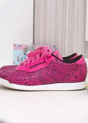 Кросівки шкіряні reebok keith haring, оригінал натуральна шкіра.