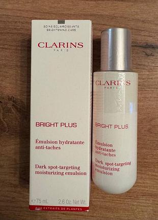 Освітлююча емульсія clarins bright plus dark spot-targeting moisturizing emulsion (75 ml)