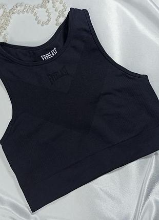 Uk 14 eu 42🥊 мощный поддерживающий и стильный бесшовный спортивный топ everlast