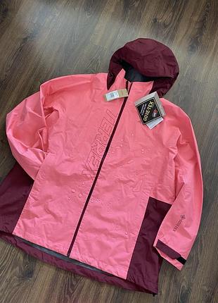 Куртка жіноча adidas terrex gore-tex водовідштовхуюча рожева з капішоном
