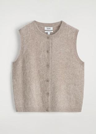 Cos brushed cashmere vest жилетка