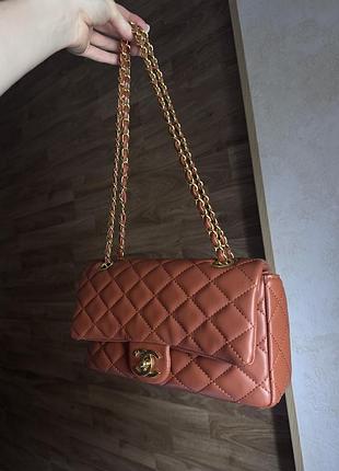 Сумка chanel коричнева