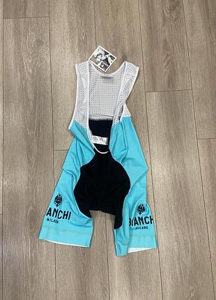 |l-m| чоловічі велошорти / біб шорти bianchi milano poma bib shorts celeste