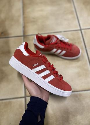 Оригінальні жіночі кросівки adidas campus 00s червоні кампуси кеди на кожен день