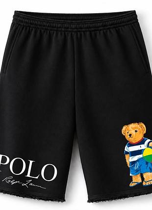 Чорні трикотажні шорти polo ralph lauren ✨