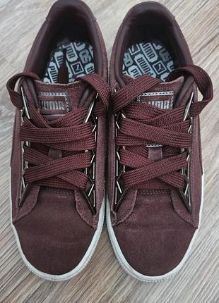 Кроссовки, кеды, puma, 36 размер, стелька 22,5см. замш