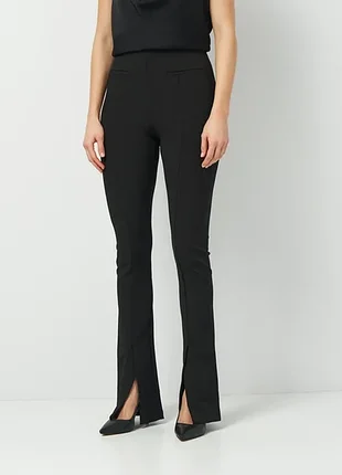 Базовые брюки леггинсы zara с разрезами