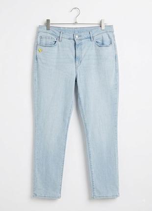 Світло-блакитні жіночі джинси levi's classic straight (w33 l28 / 16s / xl-2xl)