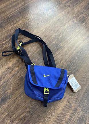 Чоловіча сумка nike hike messenger бананка синя на пояс найк месенджер спортивна