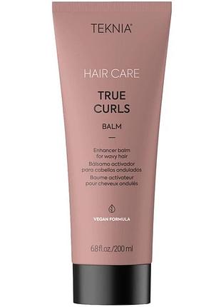 Lakme teknia true curlsl shampo підсилюючий бальзам для кучерявого та хвилястого волосся, 200 мл