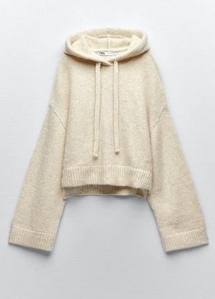 Худі толстовка вʼязана вовна тепле zara