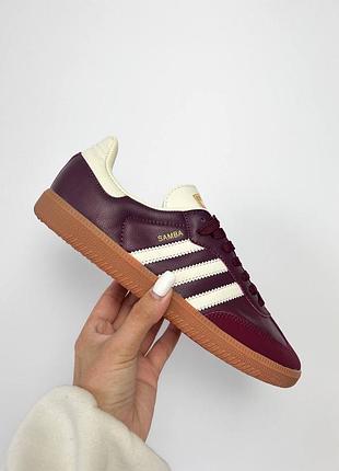 Кросівки adidas wmns samba og 'maroon'
