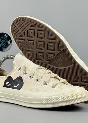 Comme des garcons play x converse chuck 70 taylor all star cdg кеди кросівки кеды кроссовки обувь взуття черевики для міста конверс конвера