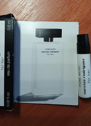 🎁подарок к вещи / пробник парфюмированная вода narciso rodriguez for her pure musc