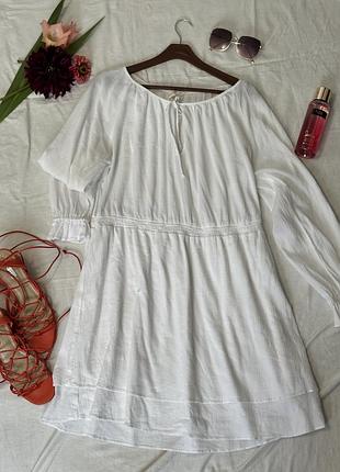 Легка біла бавовняна сукня h&m (100% коттон) ✨