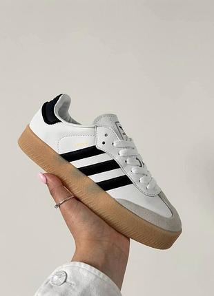 Кросівки adidas samba platform white