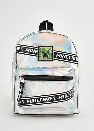Рюкзак срібний minecraft