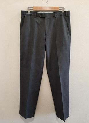 Чоловічі класичні костюмні брюки m&s man сірого кольору, р. 46-48 / w34 l31