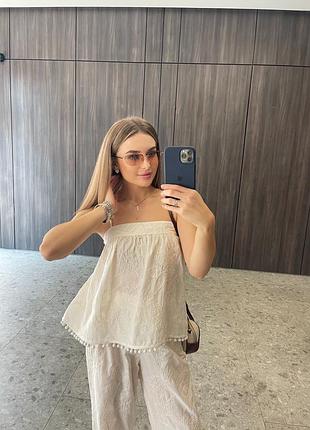 Костюм h&m в молочному кольорі