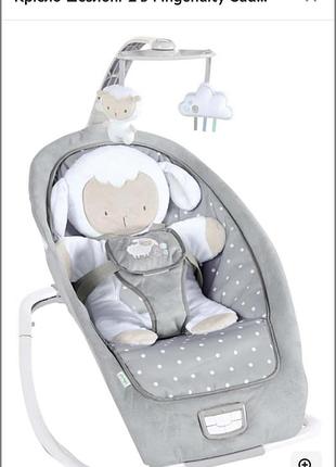 Новий! крісло-шезлонг 2 в 1 ingenuity cuddle lamb. нове