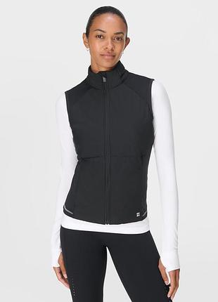 Sweaty betty limitless pro run gilet  женский спортивная-беговая жилетка/безрукавка