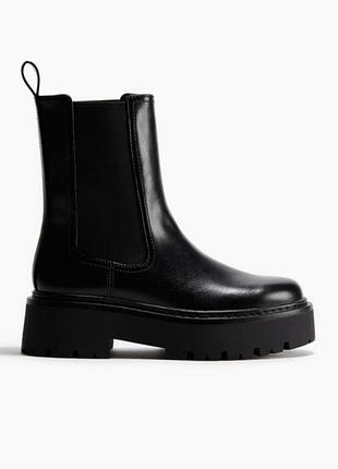 Ботинки на платформе без утепления h&m 38