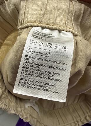 Шорти льон h&m 4