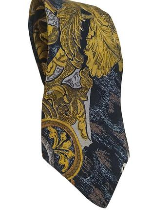 Винтажный галстук в стиле барокко / шелковистый галстук винтаж в стиле versace