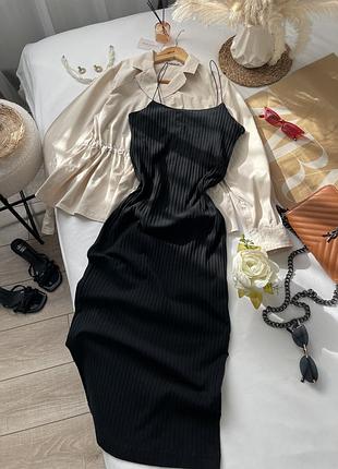 Плаття сукня zara в чорному кольорі