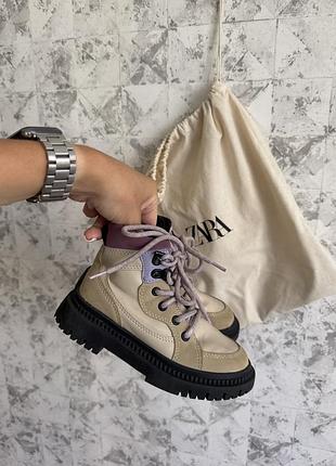 Черевики zara 28р на дівчинку на осінь