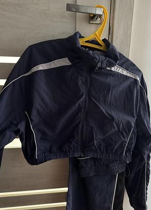 Спортивний костюм синій, з двома парами штанів, h&m, розмір xs