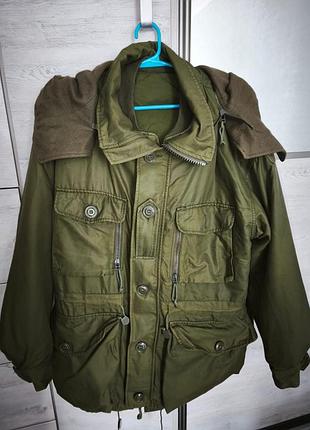 Оригинальная канадская армейская парка iecs combat parka (с подстежкой), масло