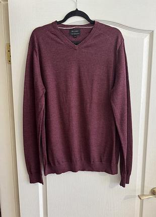 Чоловічий светр bellino 100% merino wool оригінал