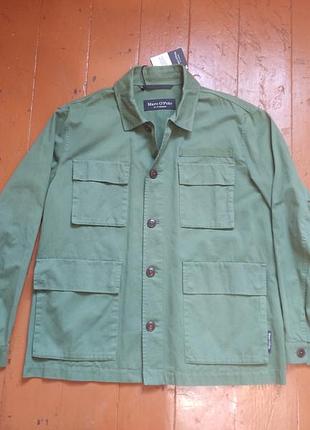 Marc o'polo kуртка мілітарі колір хакі(garment dyed) xxl.