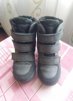 Ботинки детские зимние кожаные ecco gore-tex.