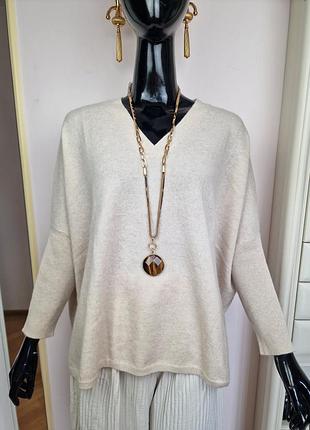 Роскошный кашемировый оверсайз-джемпер hemisphere cashmere (100% кашемир)