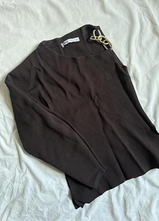 Кофта без одного рукава zara xs