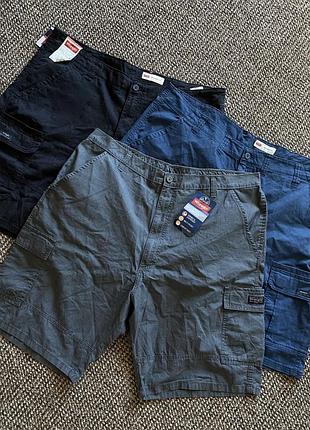 Чоловічі шорти wrangler карго на літо великий розмір 42 44 сині чорні сірі нові