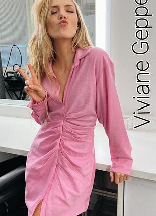 Шикарна сукня від zara з натуральної тканини.