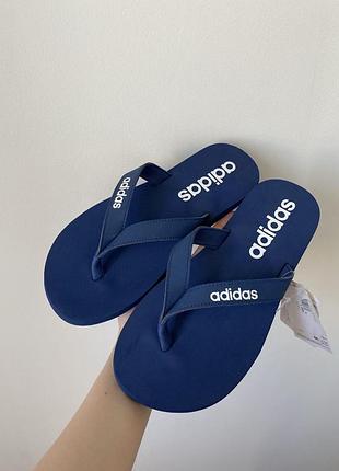 Чолрвічі вʼєтнамки adidas eezay сині тапки шльопанці на пляж басейн повсякденні
