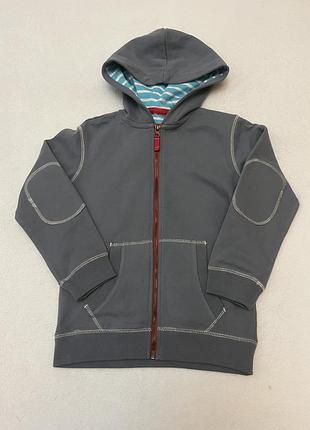 Детская худи-зипка mini boden на молнии с капюшоном (7–8 лет / 128 см) — 100% хлопок