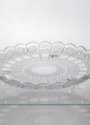 Фруктовница стеклянная bohemia clasic 30 см фигурная yiwu hp-34-48
